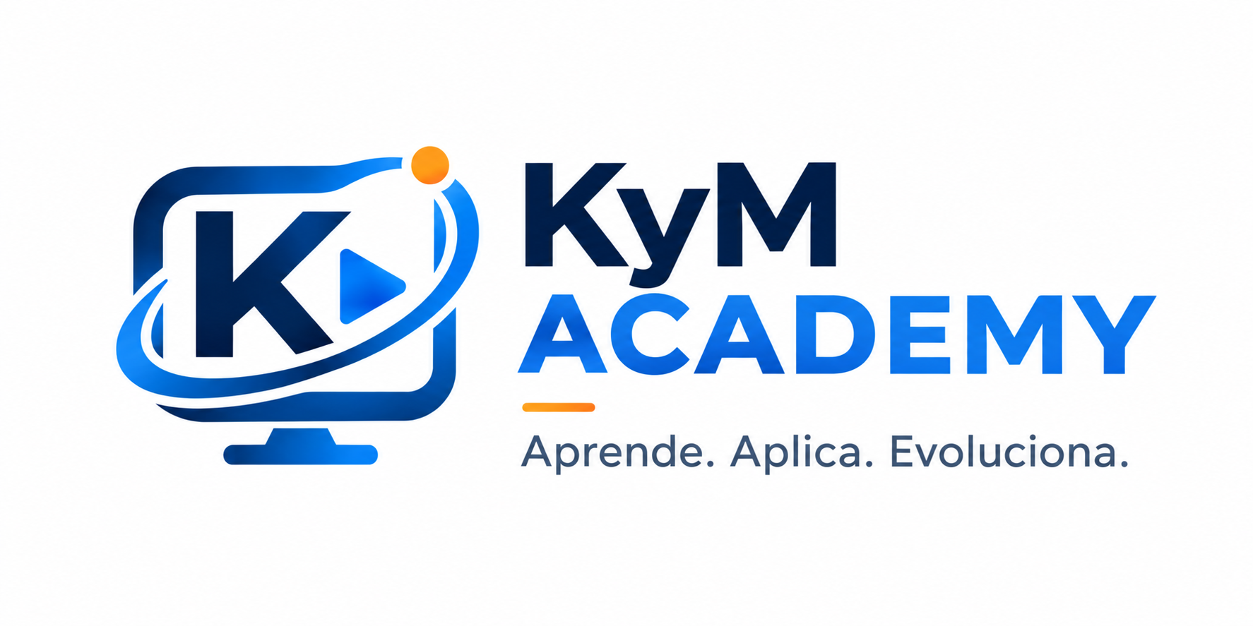 Logo de KyM Academy, la experiencia de aprendizaje digital de KyM