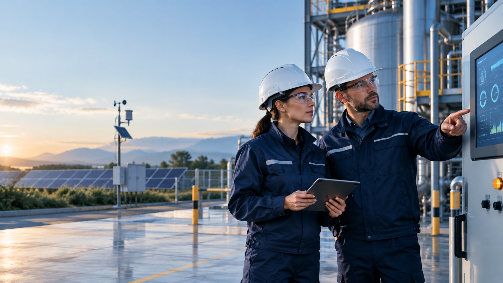 Seguridad laboral, ambiente y energía en operación
